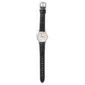 Waterverf Bloemmotief Horloge (Vlak)