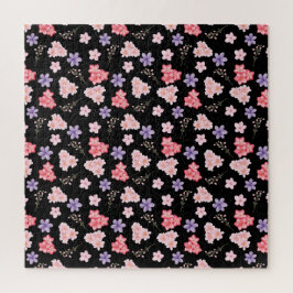 Waterverf Bloemmotief Legpuzzel