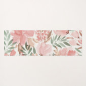 Waterverf Bloemmotief Monogram Yogamat (Achterkant (horizontaal))