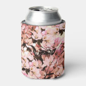 Waterverf bloemmotief ontwerp blikjeskoeler (Blikje Voorkant)