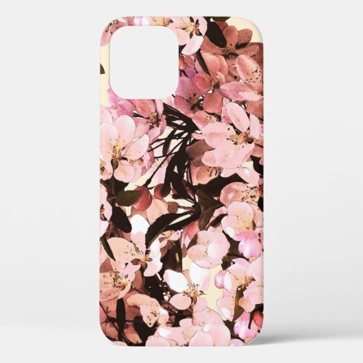 Waterverf bloemmotief ontwerp Case-Mate iPhone case (Achterkant)