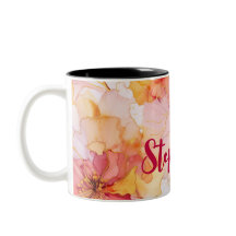 waterverf bloemontwerp met naam