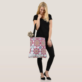 Waterverf Bloemontwerp, Roze Bloemprint Tote Bag