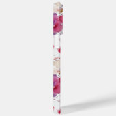 Waterverf bloempatroon rood blauw paars Case-Mate iPhone case (Achterkant / Rechts)