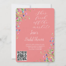 Waterverf Bloempot Bruidsuitnodiging Tuinfeest