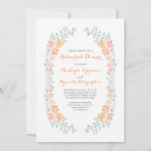 waterverf Bloemrijke Leuke Krans Repetitie Diner