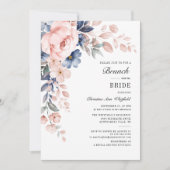 Waterverf Bloemrijke Script Bruids Bruiloft Brunch Kaart (Voorkant)