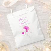 waterverf bloemroze grijze tassen voor bruiloft bedankzakje (Geknipt)
