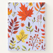 Waterverf bloemspiraalgebonden notitieboek (Achterkant)