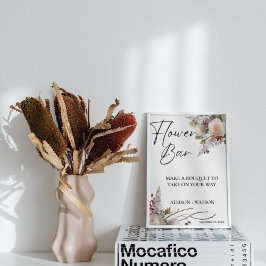 Waterverf Bloemstaafteken vrijgezellenfeest Poster