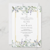 Waterverf Bloemstuk Baby Shower/Feestje Kaart (Voorkant)