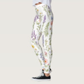Waterverf Bloemstuk Legging met Wilde Bloemen (Links)