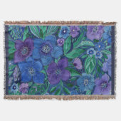 Waterverf, bloemtuin deken (Voorkant)