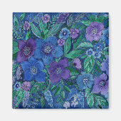 Waterverf, bloemtuin magneet (Voorkant)