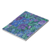 Waterverf, bloemtuin notitieblok (Linkerzijde)