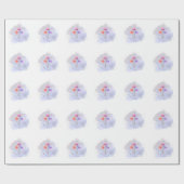 waterverf bloemverpakkingspapier cadeaupapier (Vlak)