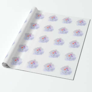 waterverf bloemverpakkingspapier cadeaupapier