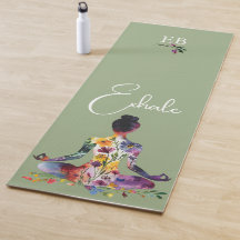 Waterverf Bloemvrouw Meditatie Monogram