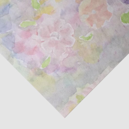 Waterverf bloemweefsel tissuepapier (Detail)