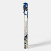 Waterverf Bloesem in Blauw en Wit, Case-Mate iPhone Case (Achterkant / Links)