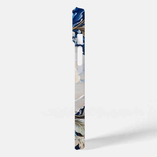 Waterverf Bloesem in Blauw en Wit, Case-Mate iPhone Case (Achterkant / Links)