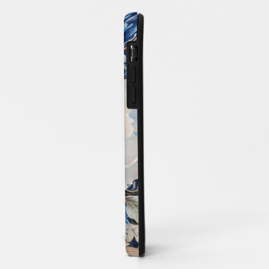 Waterverf Bloesem in Blauw en Wit, Case-Mate iPhone Case (Achterkant/links)
