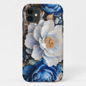 Waterverf Bloesem in Blauw en Wit, Case-Mate iPhone Case (Achterkant)