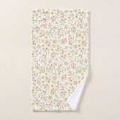 Waterverf bloesempatroon bad handdoek (Handdoek)