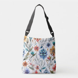 Waterverf bloesems crossbody tas
