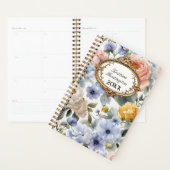 Waterverf Bloesems met Gouden Lijst Planner (Display)