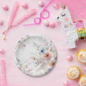 "Waterverf bloesems: moderne bloempapier Borden Papieren Bordje (Feest)