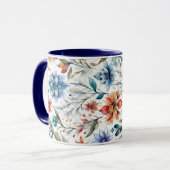 Waterverf bloesems mok (Voorkant links)