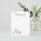 Waterverf blokjes Dank je Bedankkaart (Staand voorkant)