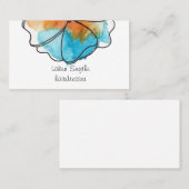 Waterverf Blokkering Visitekaartje (Voorkant / Achterkant)