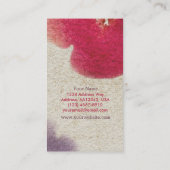 Waterverf Blokkering Visitekaartje (Achterkant)