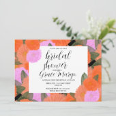 Waterverf Bloom Bouquet Vrijgezellenfeest B Kaart (Staand voorkant)