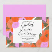 Waterverf Bloom Bouquet Vrijgezellenfeest Kaart (Voorkant / Achterkant)