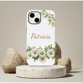 Waterverf Bloom Daisy Flowers Wit Hoesje-M Case-Mate iPhone 14 Hoesje