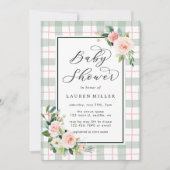 Waterverf Bloom | Pastel Baby shower Kaart (Voorkant)