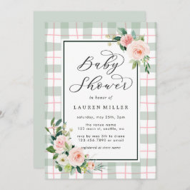 Waterverf Bloom | Pastel Baby shower Kaart