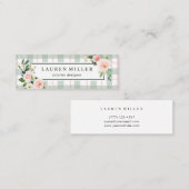 Waterverf Bloom | Pastel Mini Visitekaartje (Voorkant / Achterkant)