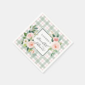 Waterverf Bloom | Pastel Vrijgezellenfeest Servet (Hoek)