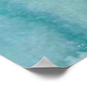 Waterverf Blooming Flowers met Dark Black Lines Poster (Hoek)