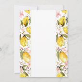 Waterverf Blooming Yellow Lemons Verjaardag Kaart (Achterkant)