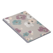 Waterverf Blooms Journal - Taupe Notitieboek (Rechterzijde)