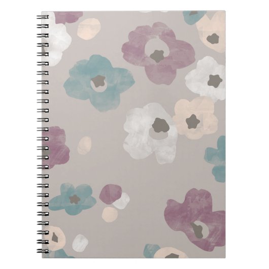 Waterverf Blooms Journal - Taupe Notitieboek (Voorkant)