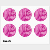 Waterverf Blooms Roze Classic Ronde Sticker (Vel)