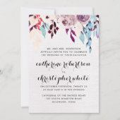 Waterverf Blooms Weddenschap Kaart (Voorkant)