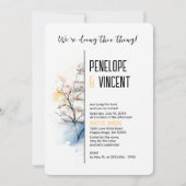 Waterverf Blossom Cake Kaart (Voorkant)