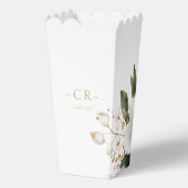 Waterverf Blossom & Faux Gold Splatter Bruiloft Bedankdoosjes (Achterkant)